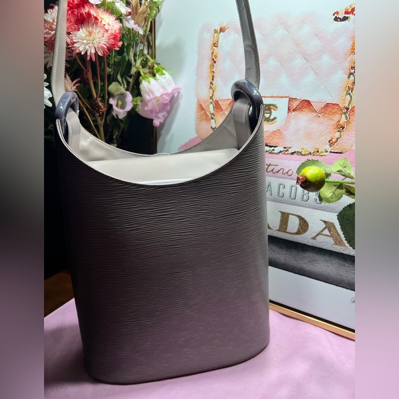 Louis Vuitton Handbags - Louis Vuitton Gray/Taupe Epi Leather Sac Verse Bag